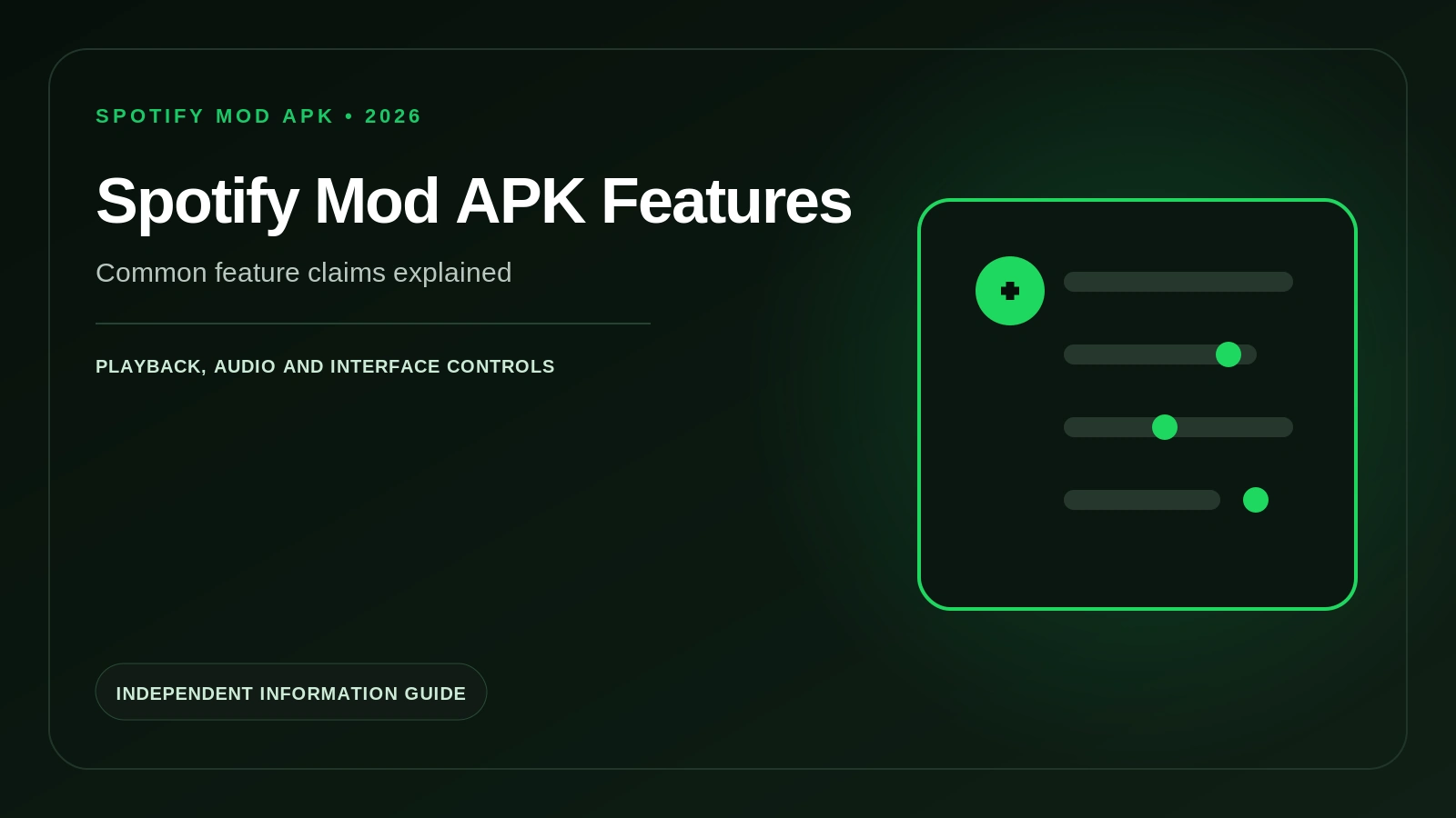 Spotify Mod APK features guide
