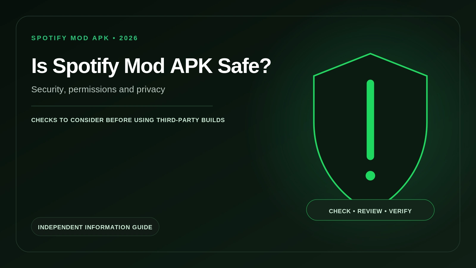 Is Spotify Mod Apk Safe