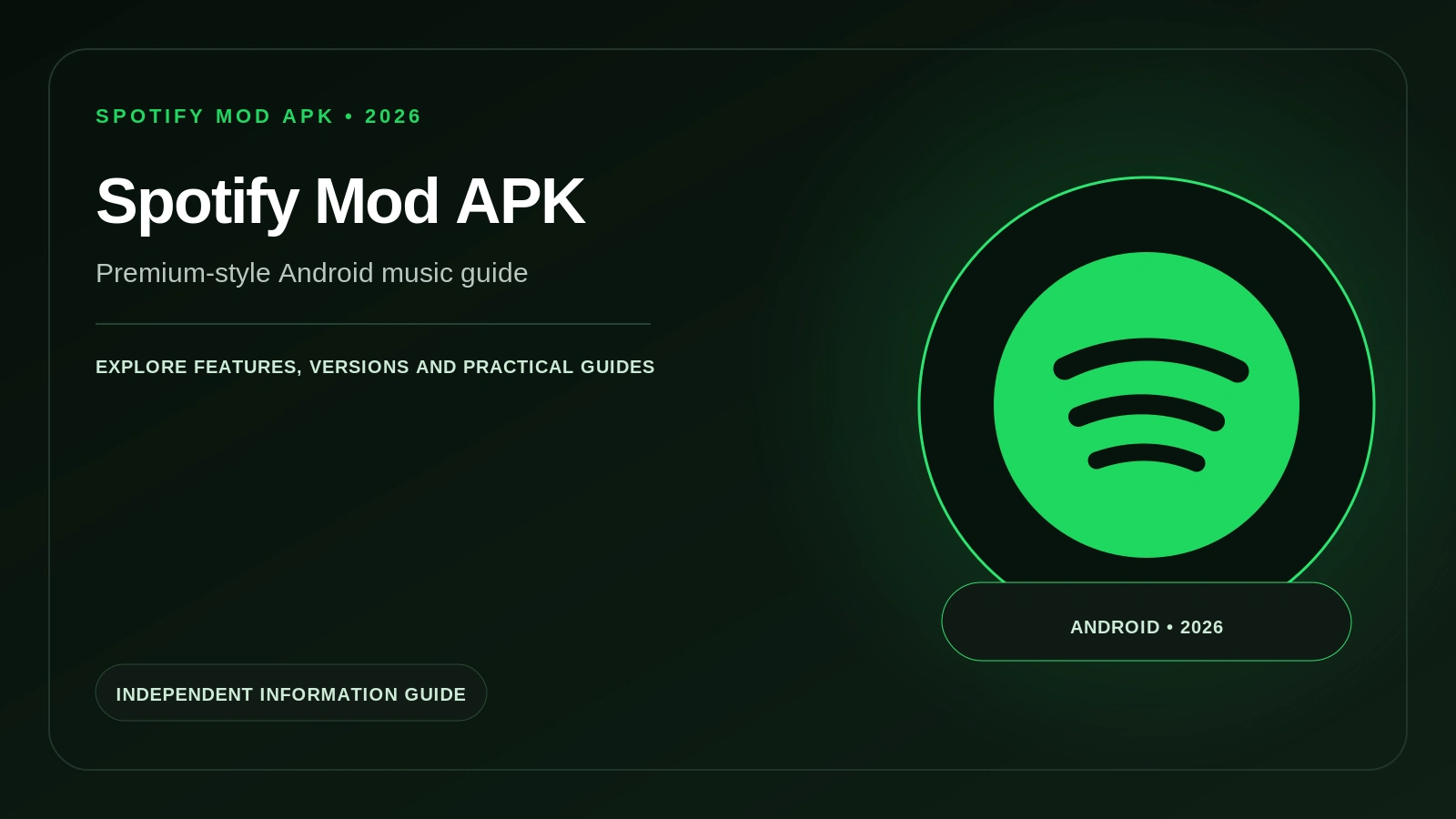 Spotify Mod APK Android guide
